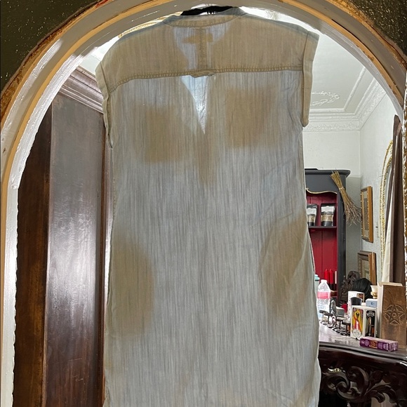 Vineyard Vines Light Blue Chambray Denim Dress Size 00 - Picture 6 of 6